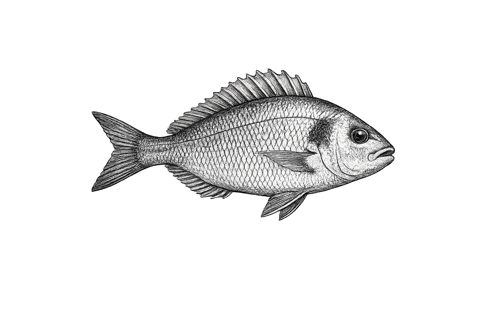 User Fish Icon Watermark